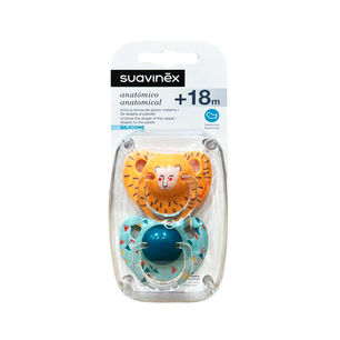 Chupete Anatomico Silicona +18m 2uni Leon