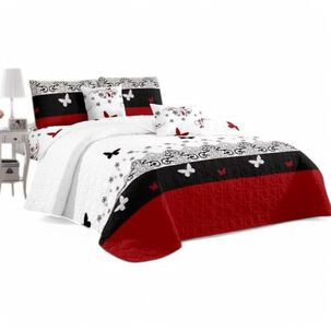 Cubrecama De Verano 1.5 Plazas Quilt + 1 Funda De Almohada Cobertor Delgado Qvr1-82