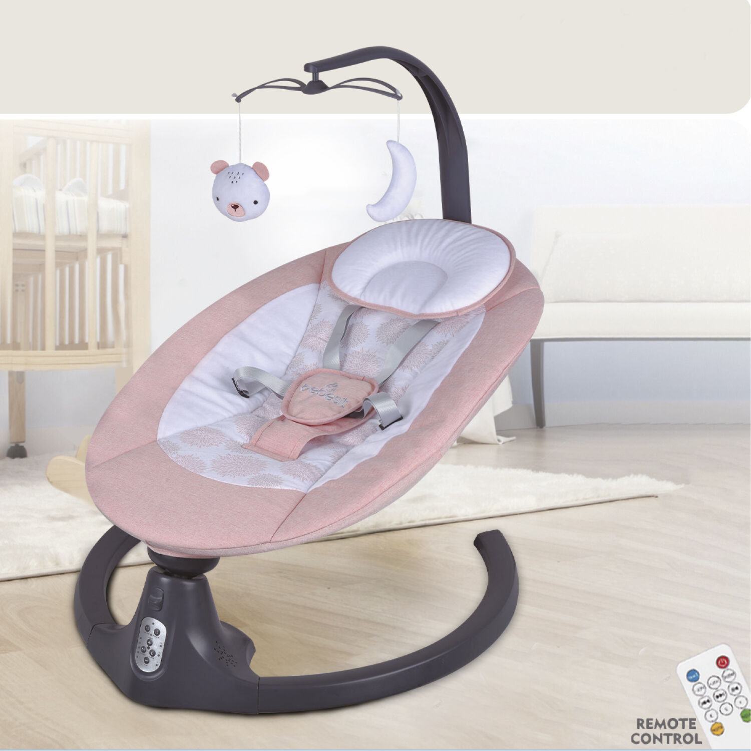 Silla Nido Baby Swing Rosado image number 6.0