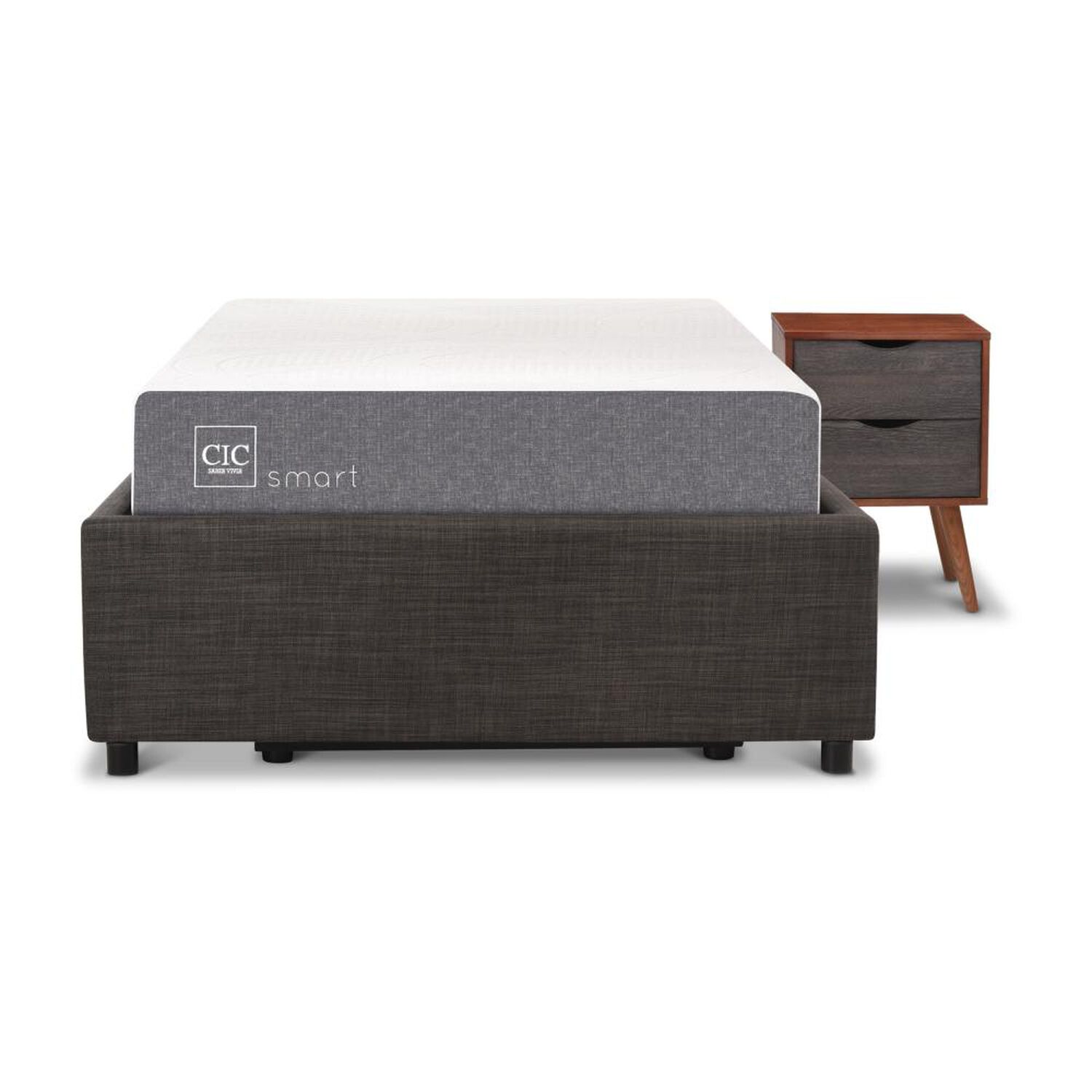 Cama Ba&uacute;l Cic Smart / 1.5 Plazas / Base Normal + Velador image number 0.0