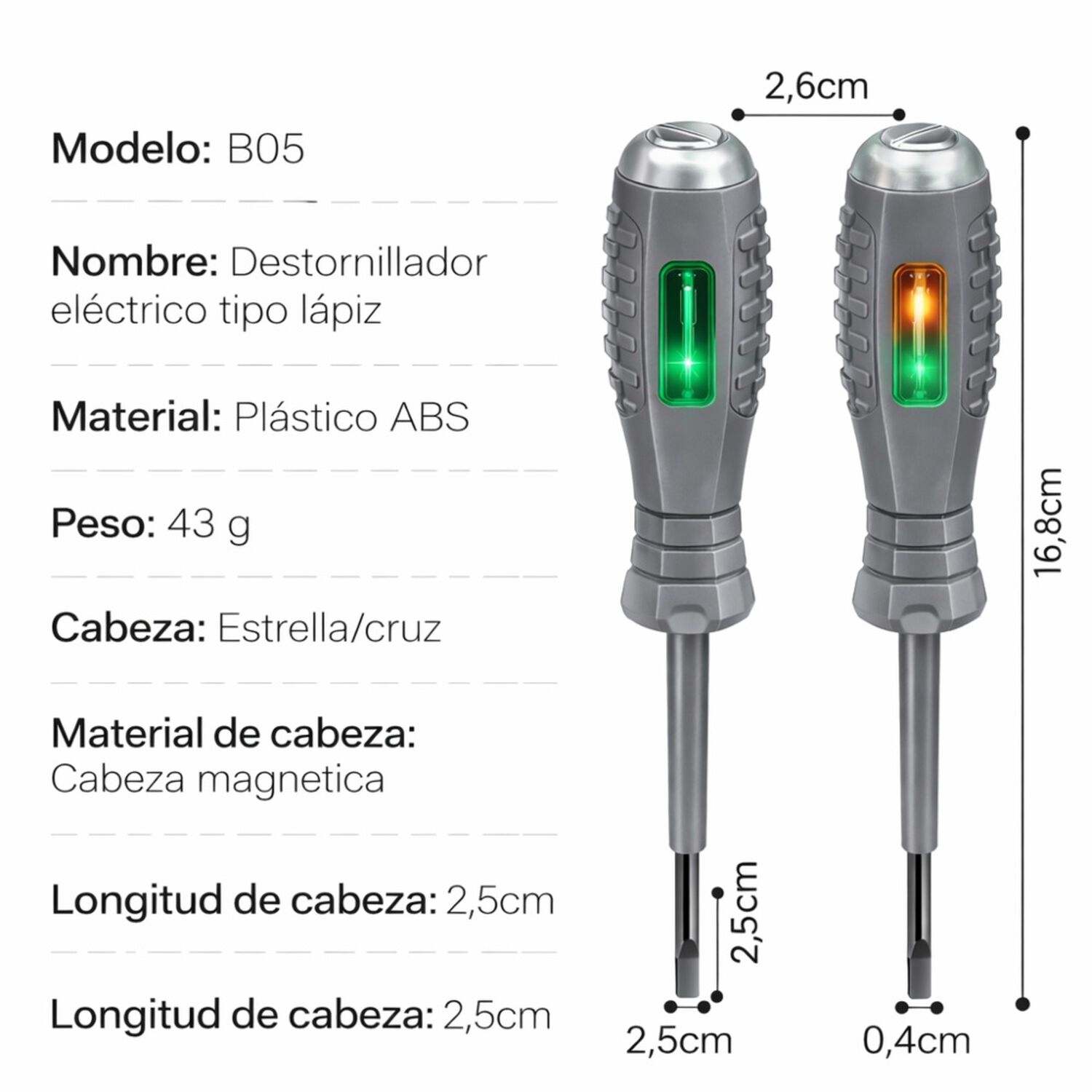 Probador De Corriente Tester Panta Magnetica X2 image number 1.0