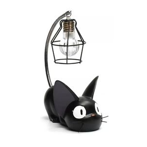 Lindo Gato Negro Luz Noche