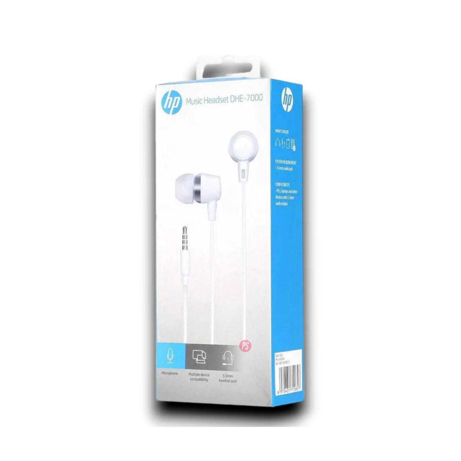 Aud&iacute;fonos Hp 3.5mm Manos Libres Dhe-7000 Blanco - Ps image number 4.0
