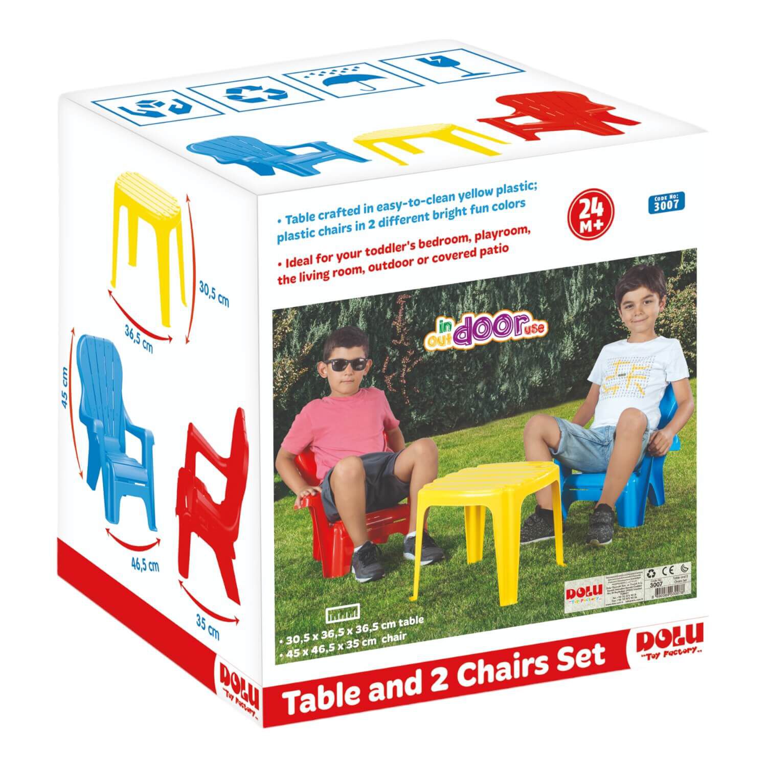 Mesa Y Dos Sillas Infantil Dolu image number 2.0