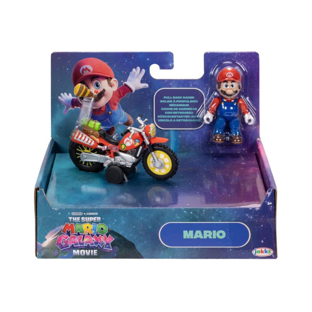 Moto Con Figura Mario Bross Super Mario 6 Cm image number 2.0