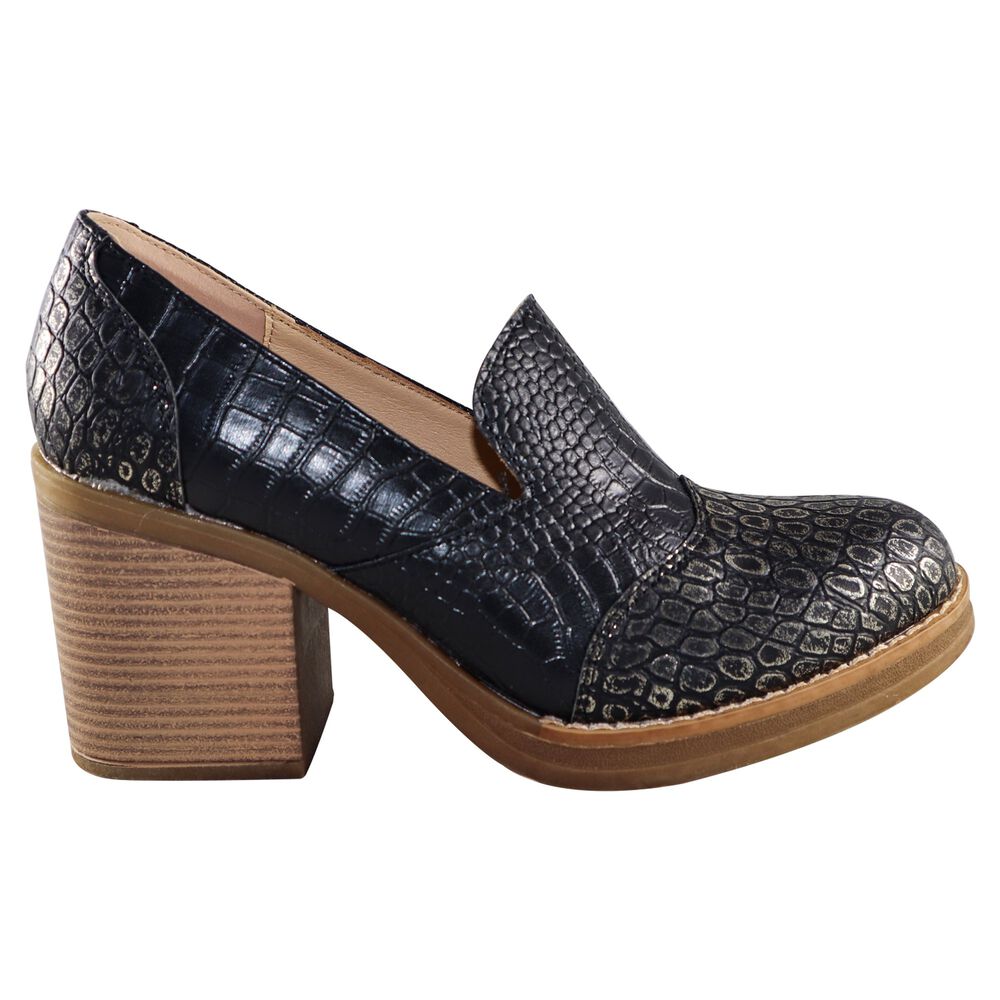Botin Alto Croco Scales Negro image number 2.0