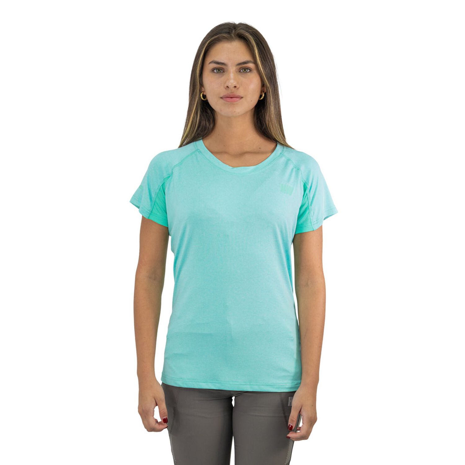 Polera Dry Fit Hw Spx Manga Corta Mujer Aqua image number 0.0