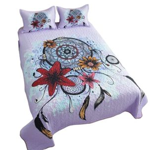 Cubrecama Quilt De Verano 2 Plazas + 2 Funda Medida 230x250cm