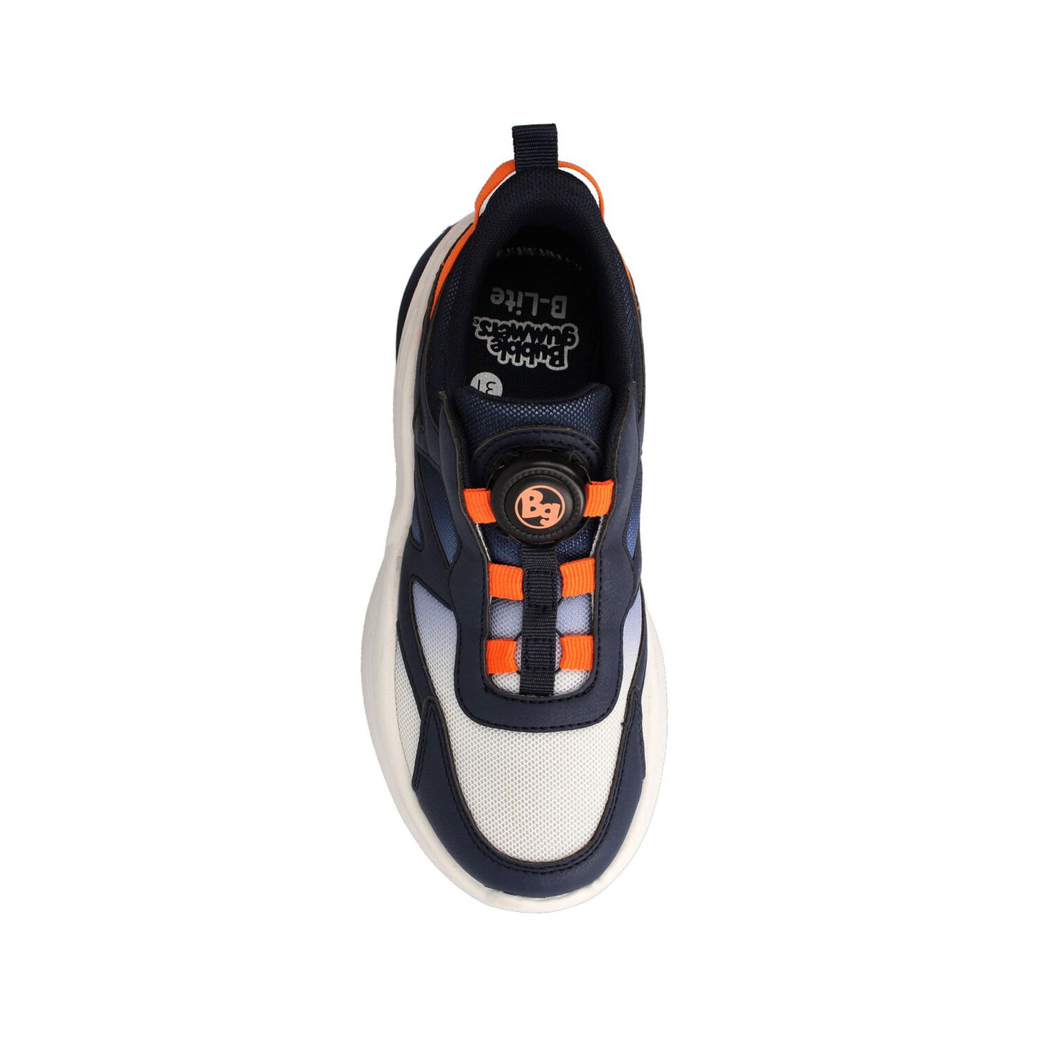 Zapatilla Ni&ntilde;o Bubblegummers Dynamic Azul-naranjo image number 3.0