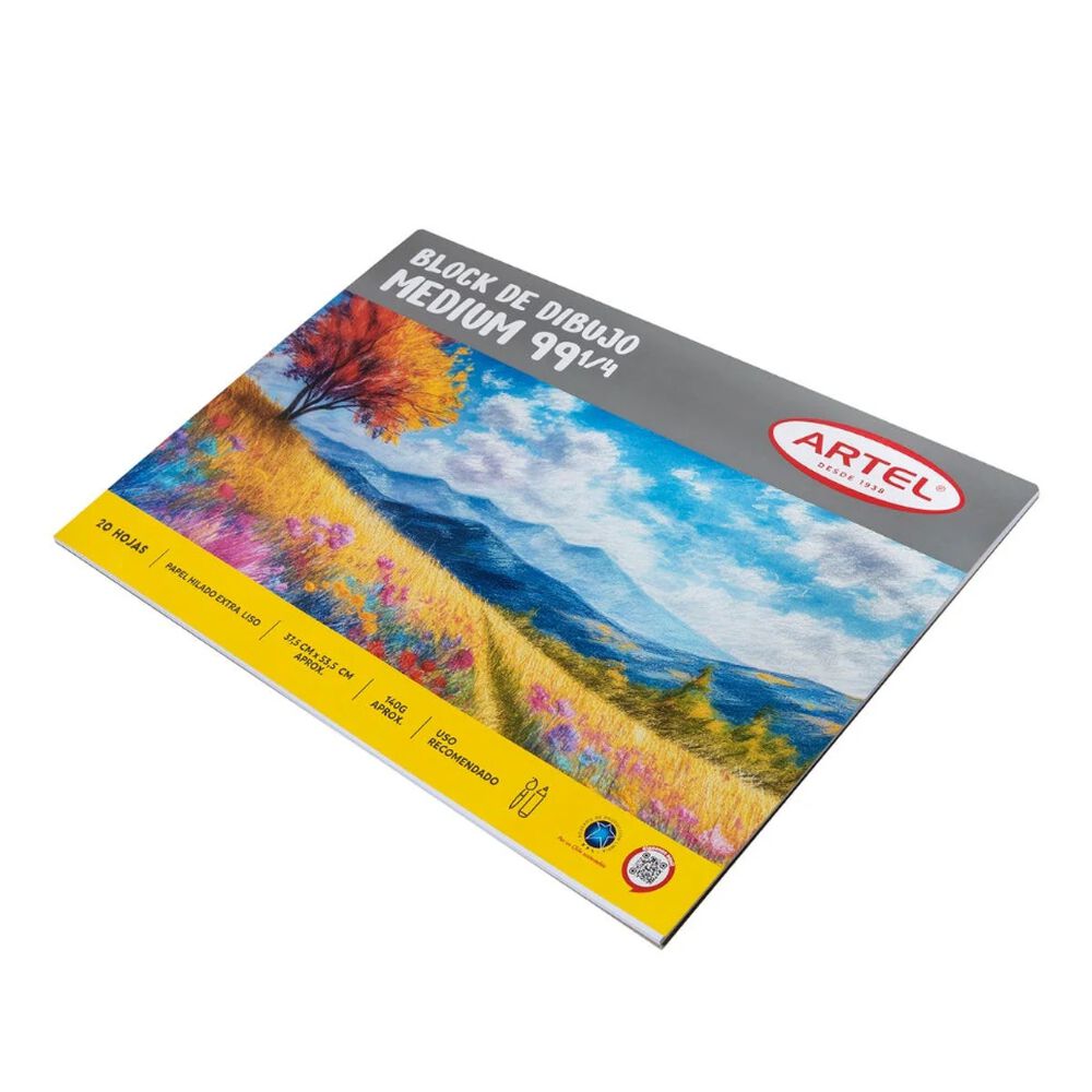 Block De Dibujo Medium 99 1/4 20hojas Artel image number 1.0