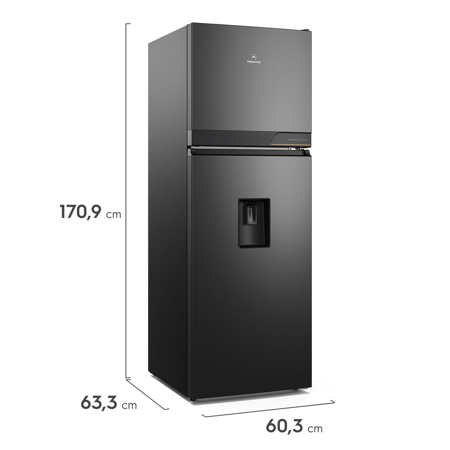 Refrigerador 323l No Frost Top Freezer Inverter Altus 1350inw image number 2.0