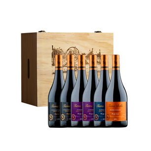 Caja Madera 6 Vinos Tierra Bella Gran Reserva