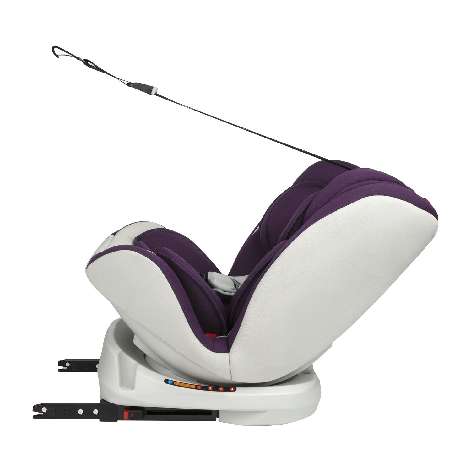 Silla De Auto Convertible Apolo Isofix 360&deg; P&uacute;rpura image number 3.0