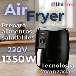 Freidora De Aire Premium 5 Litros 1350w+kit De 100 Forros De Papel Desechable
