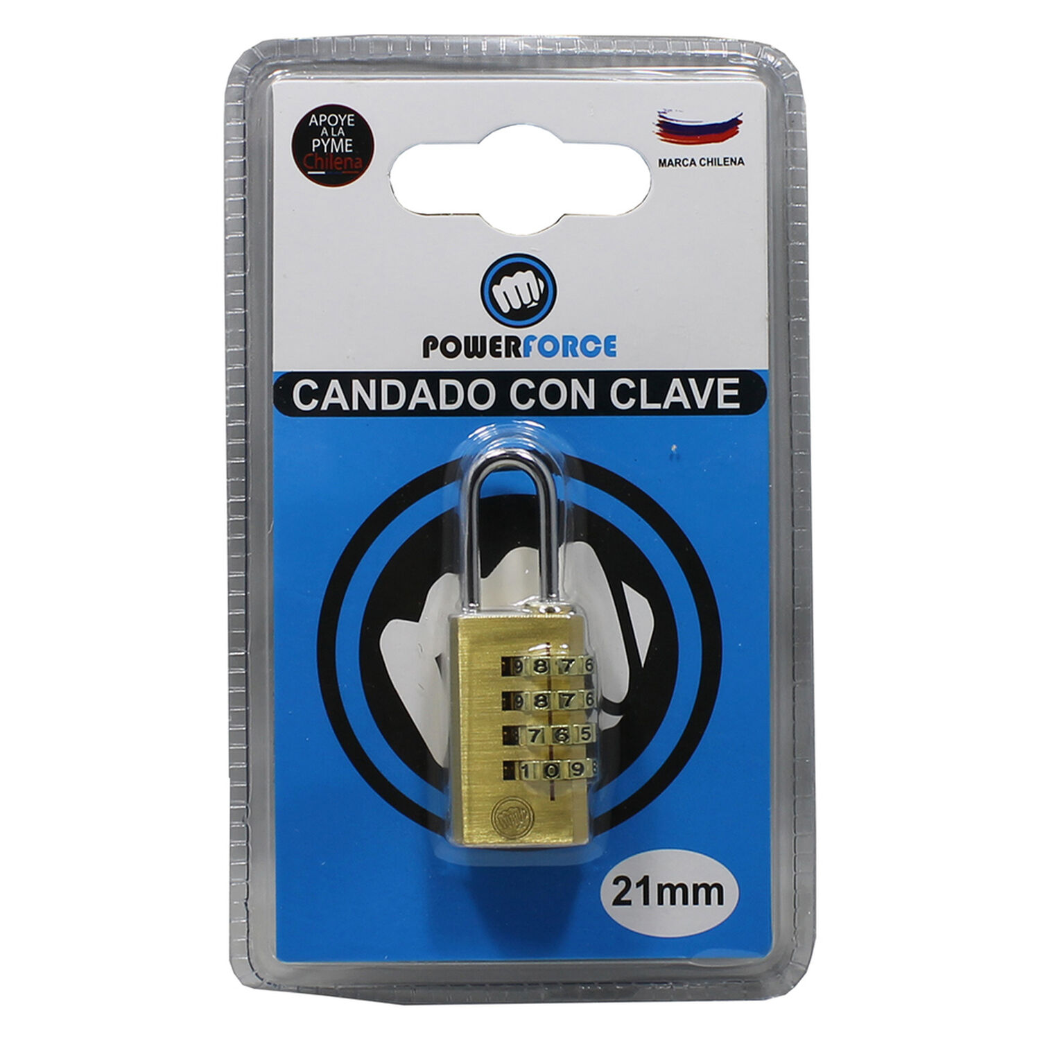 Candado Con Clave De 21mm. Cuerpo De Bronce Macizo. image number 0.0