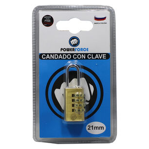 Candado Con Clave De 21mm. Cuerpo De Bronce Macizo.