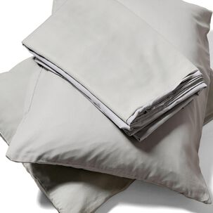 Juego De S&aacute;banas Nautica 4 Piezas Microfibra 2 Plazas Gris Claro