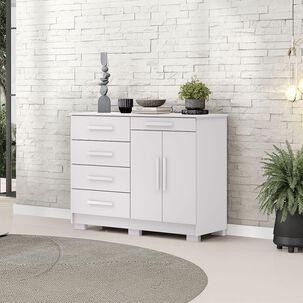 C&oacute;moda Vekkahome Americana / 2 Puertas / 5 Cajones