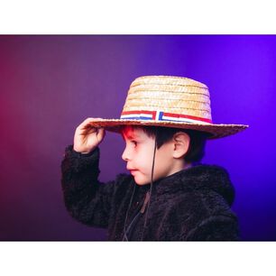Sombrero Chupalla Huaso Ni&ntilde;os Fiestas Patrias