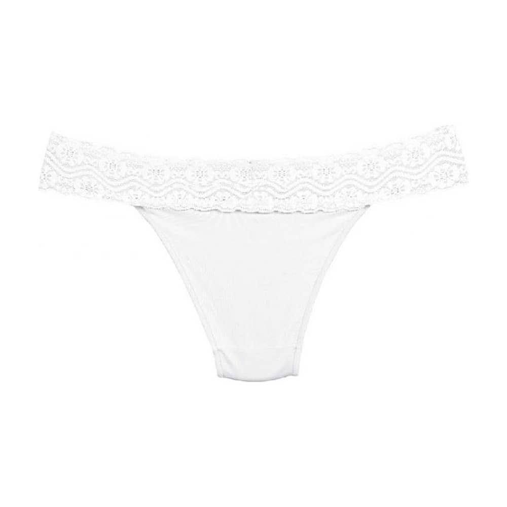 Calzon Microfibra Con Encaje Blanco 2rios image number 2.0