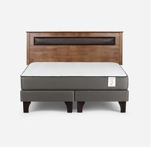 Cama Europea Rosen New Style 2 Plus / King / Base Dividida + Respaldo