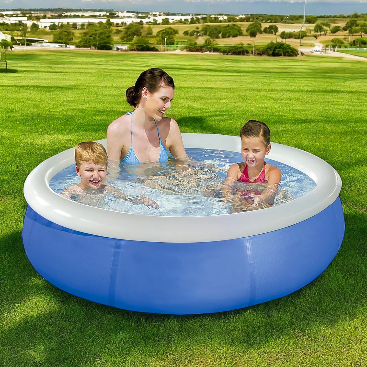 Piscina Bestway Redonda F&aacute;cil Armado 168x51cm Azul image number 3.0