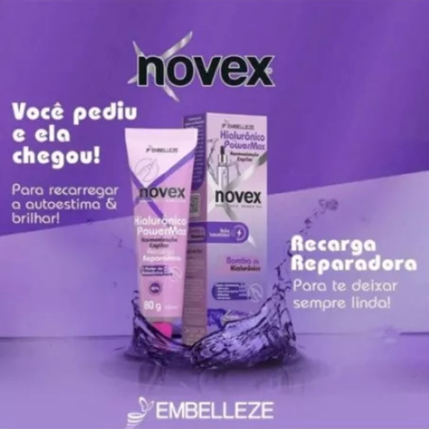 Novex Recarga Hialur&oacute;nico Powermax 80g image number 1.0