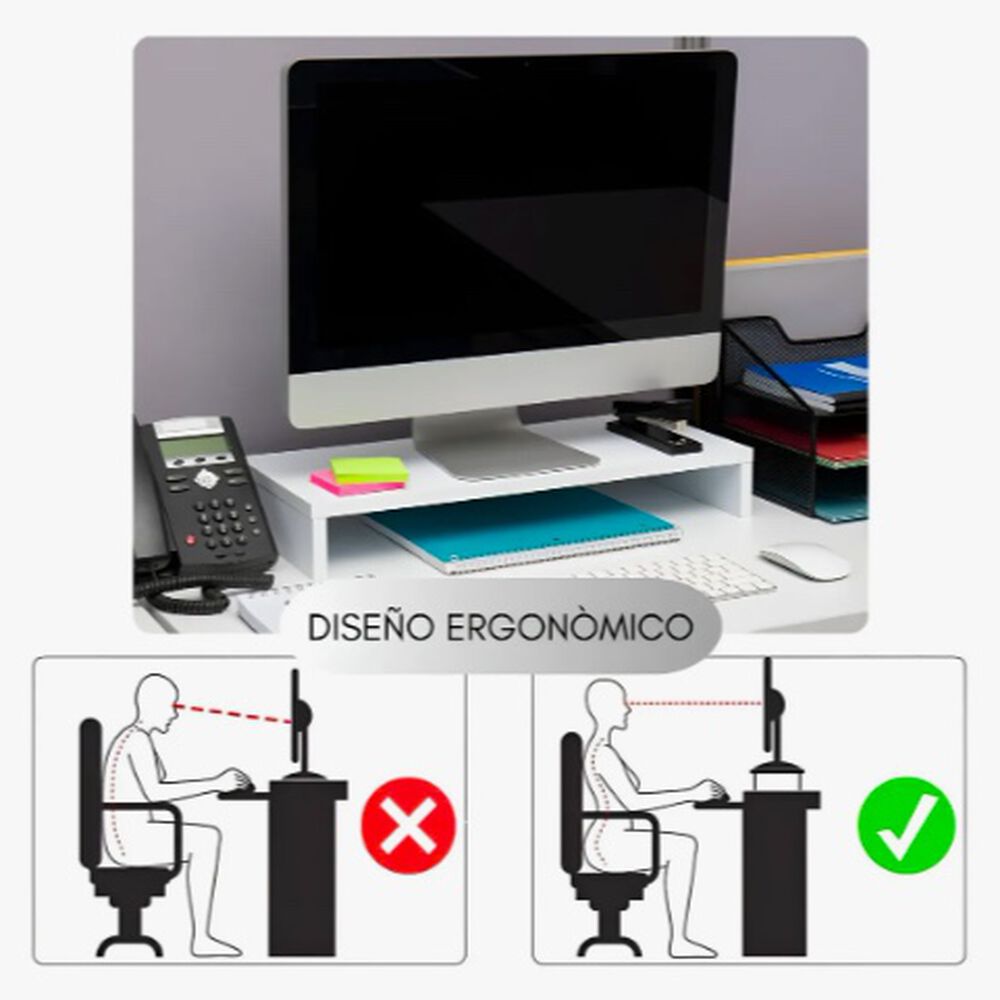 Elevador De Monitor Armable Madera image number 2.0