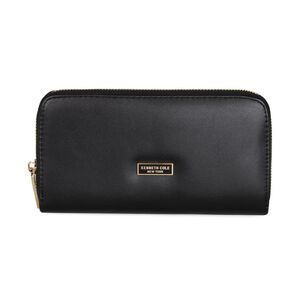 Billetera Mujer Goldy Negra Kenneth Cole