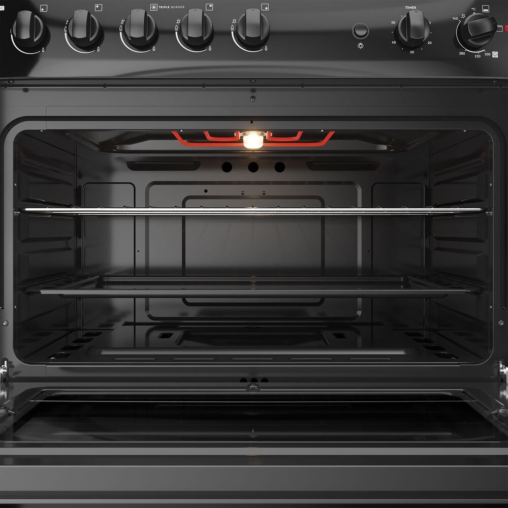 Cocina A Gas 5 Platos Fensa Cubierta Vidrio F 6500 T Negra image number 7.0