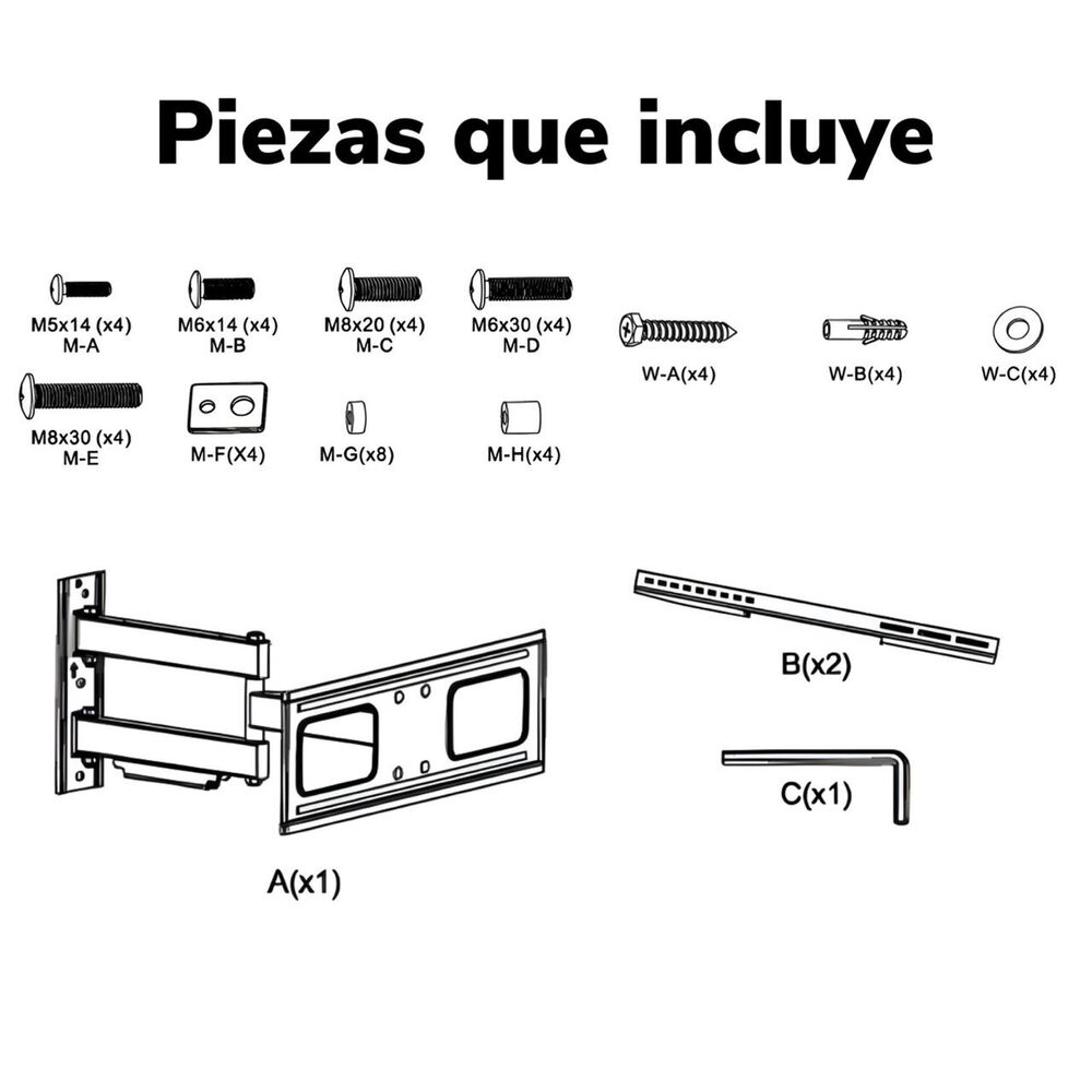 Soporte Tv M&oacute;vil Articulado 32"-65" - Hasta 35kg image number 9.0