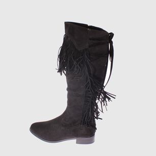 Bota Flecos Negro V&iacute;a Franca Art. 5y32black