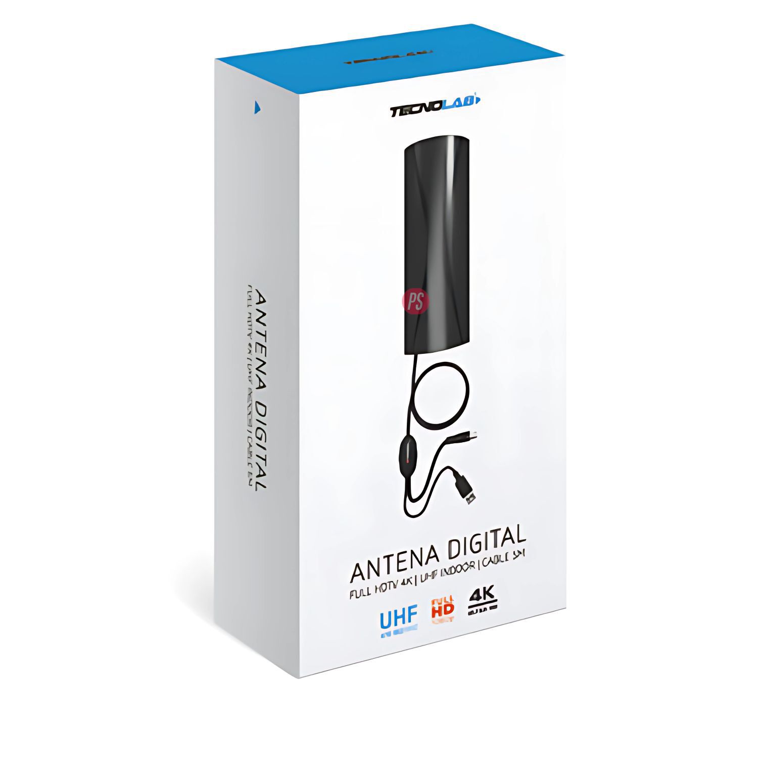 Antena Tv Digital 25-30db Amplificada Cable 5mts - Ps image number 2.0