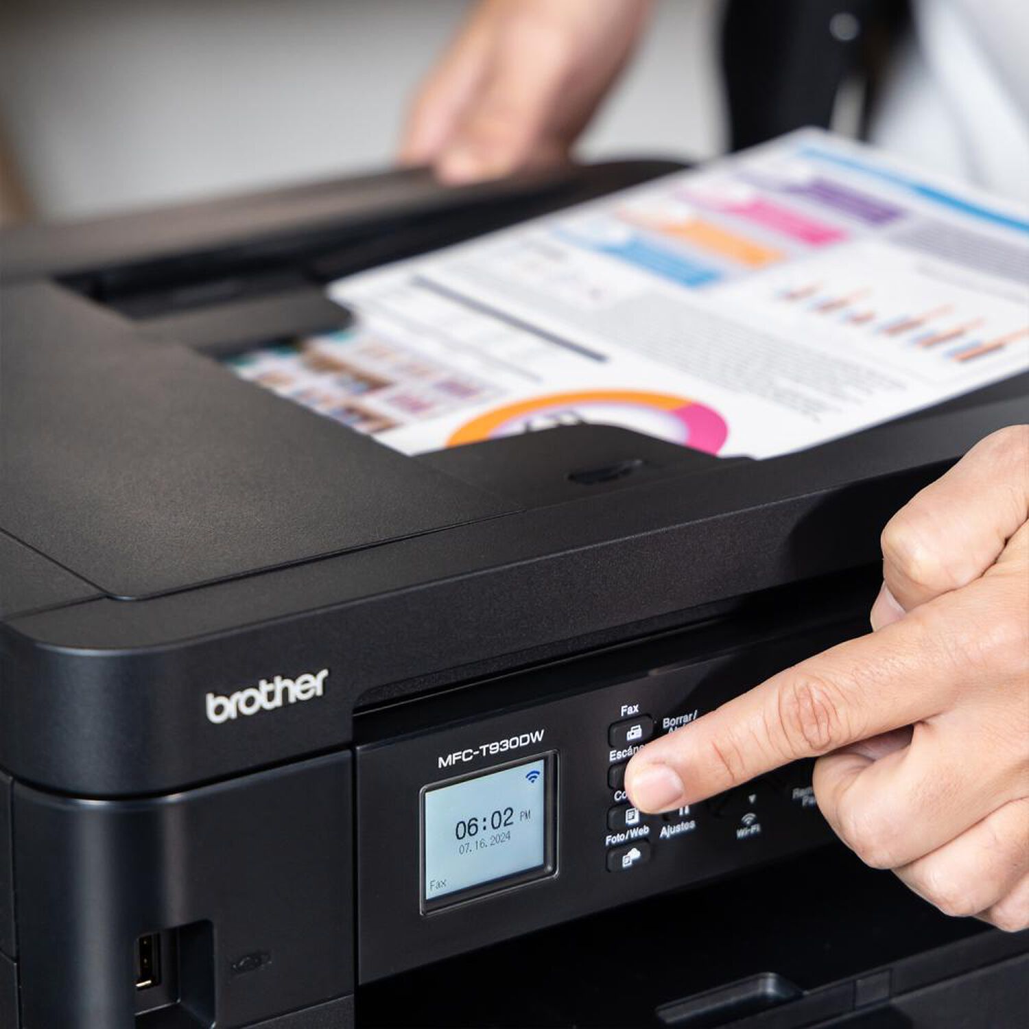 Impresora Multifuncional Brother MFCT930DW image number 6.0