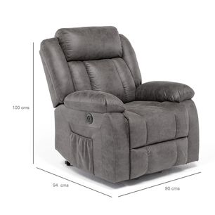 Berger Reclinable El&eacute;ctrico Calefactor Masaje Lift Livorno Km8822m
