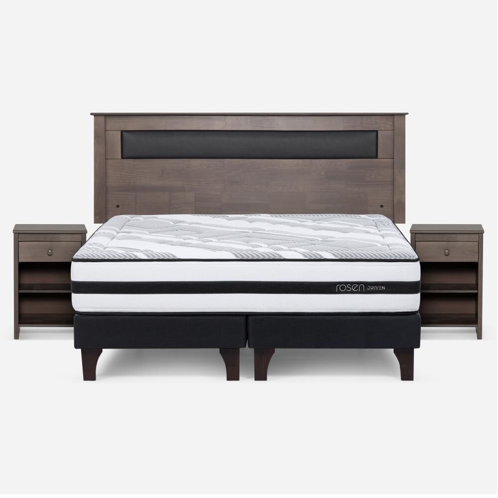 Cama Europea Rosen Driven / King / Base Dividida + Set De Maderas image number 0.0