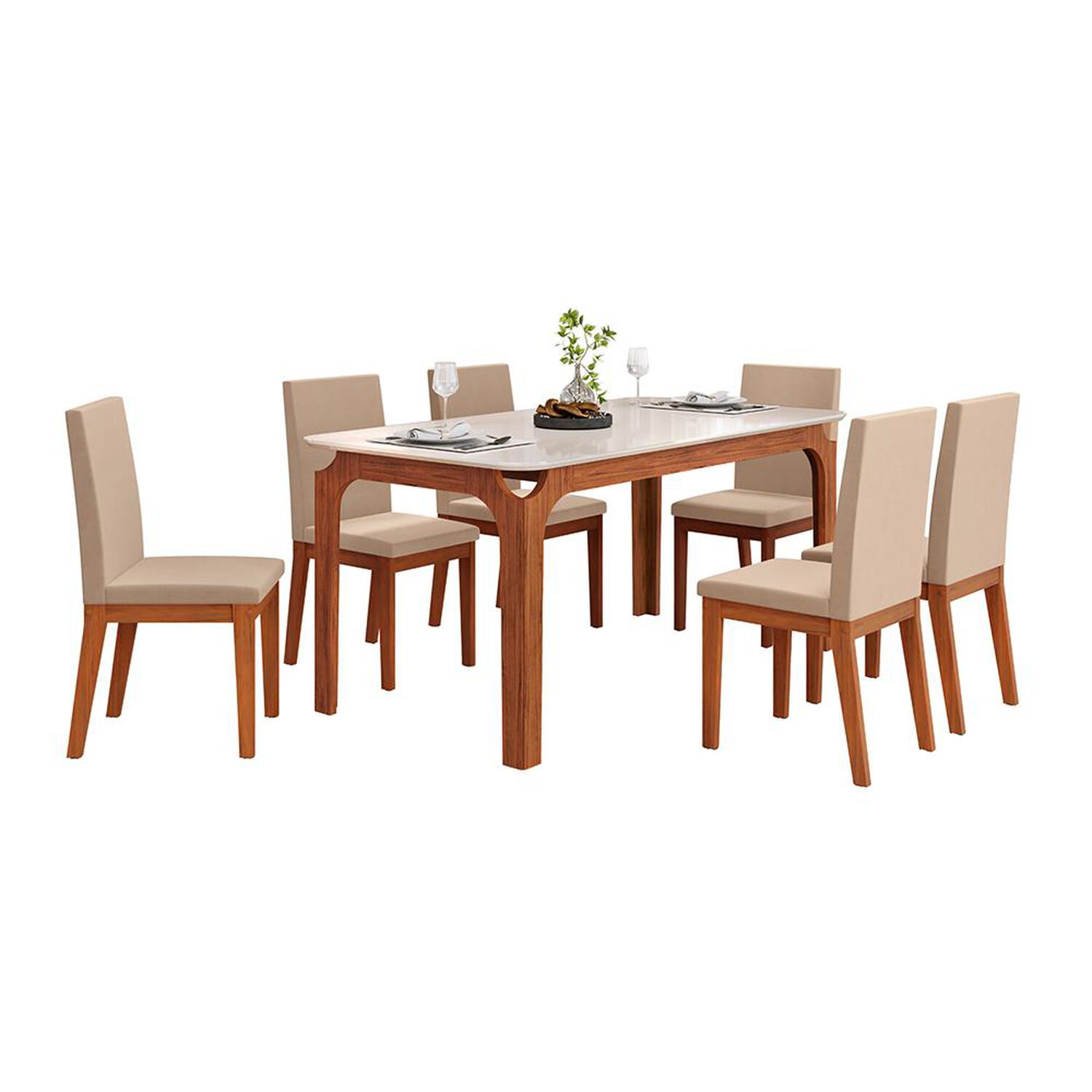 Juego De Comedor Vekkahome Marina Suzy / 6 Sillas image number 6.0