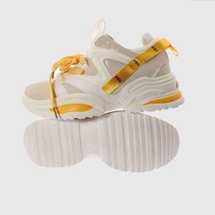 Zapatilla Blanco/amarillo V&iacute;a Franca Art. 5pg90310yellow