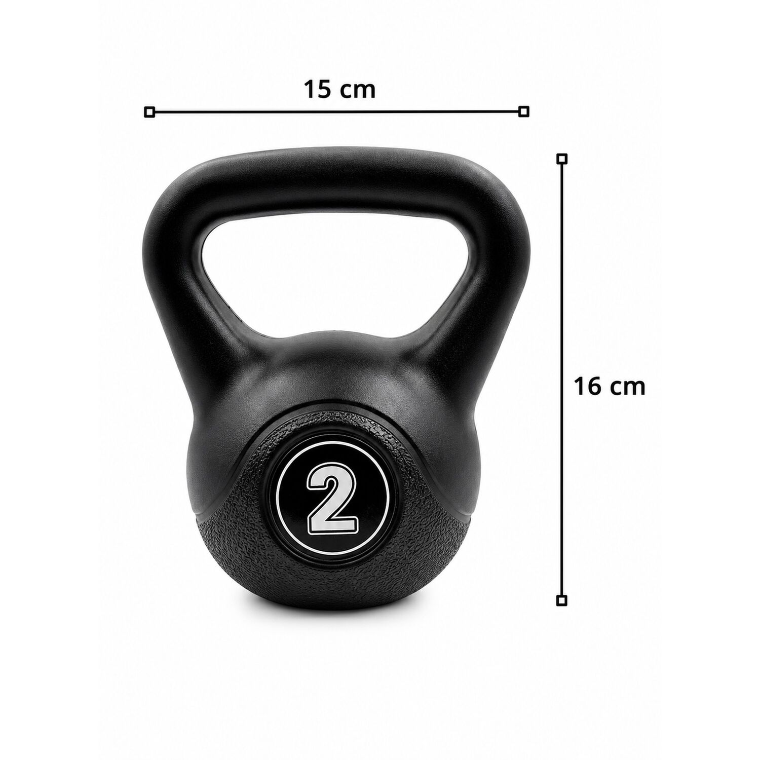 Pesa Rusa Kettlebell 2kg Entrenamiento Crossfit Fitness Color Negro image number 5.0