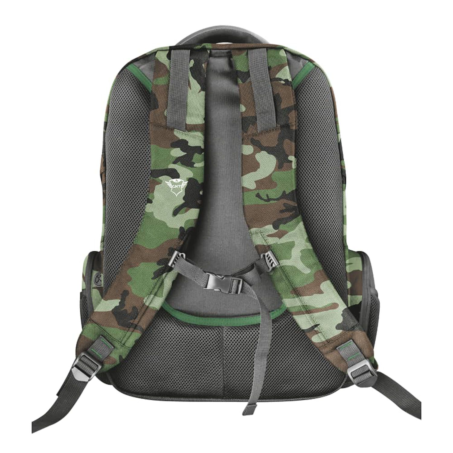 Mochila Gamer Trust Gxt 1250c Xl Kamo Military 23868 image number 2.0