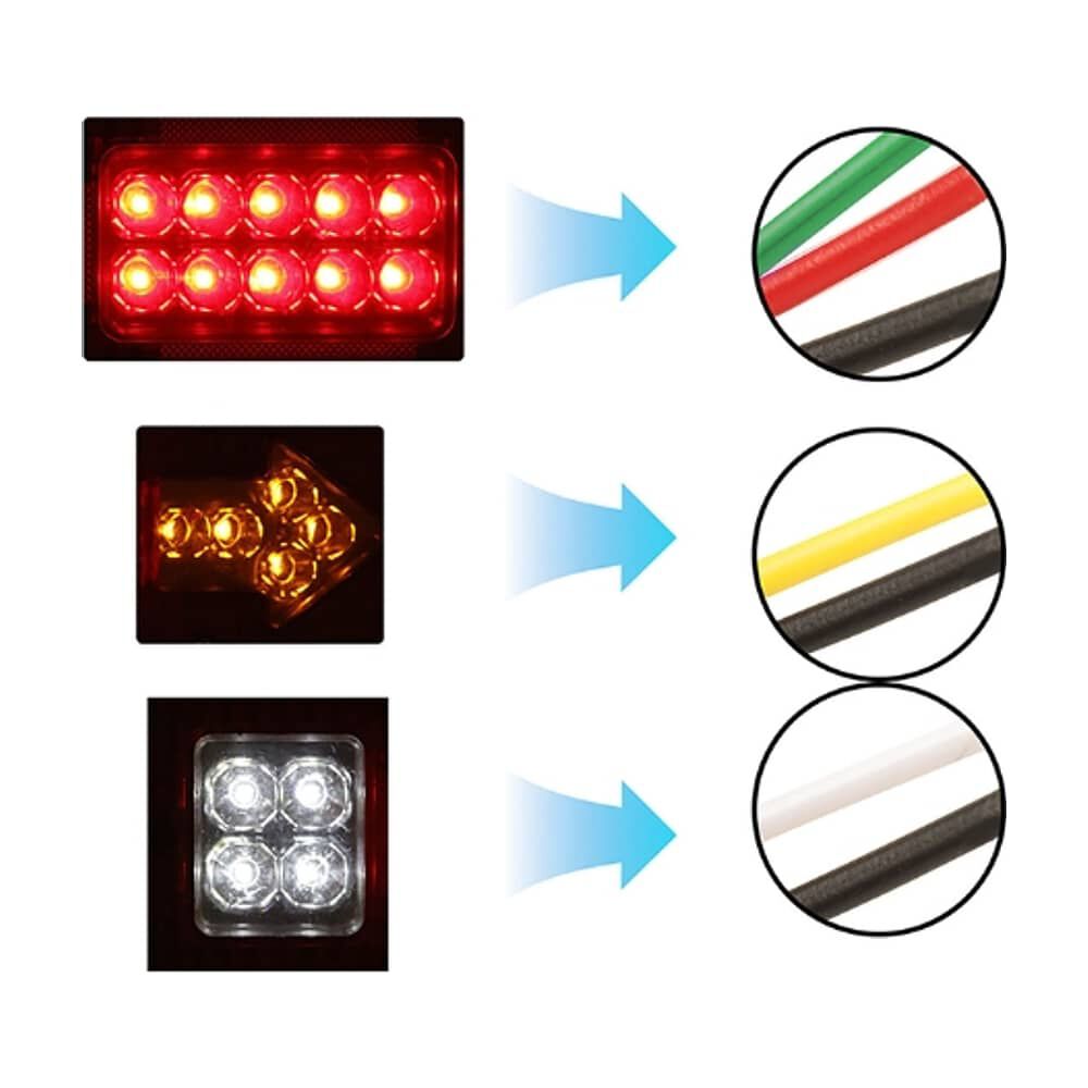Kit 2 Focos Luz Led Trasera 12v Para Autos Camion Universal image number 3.0