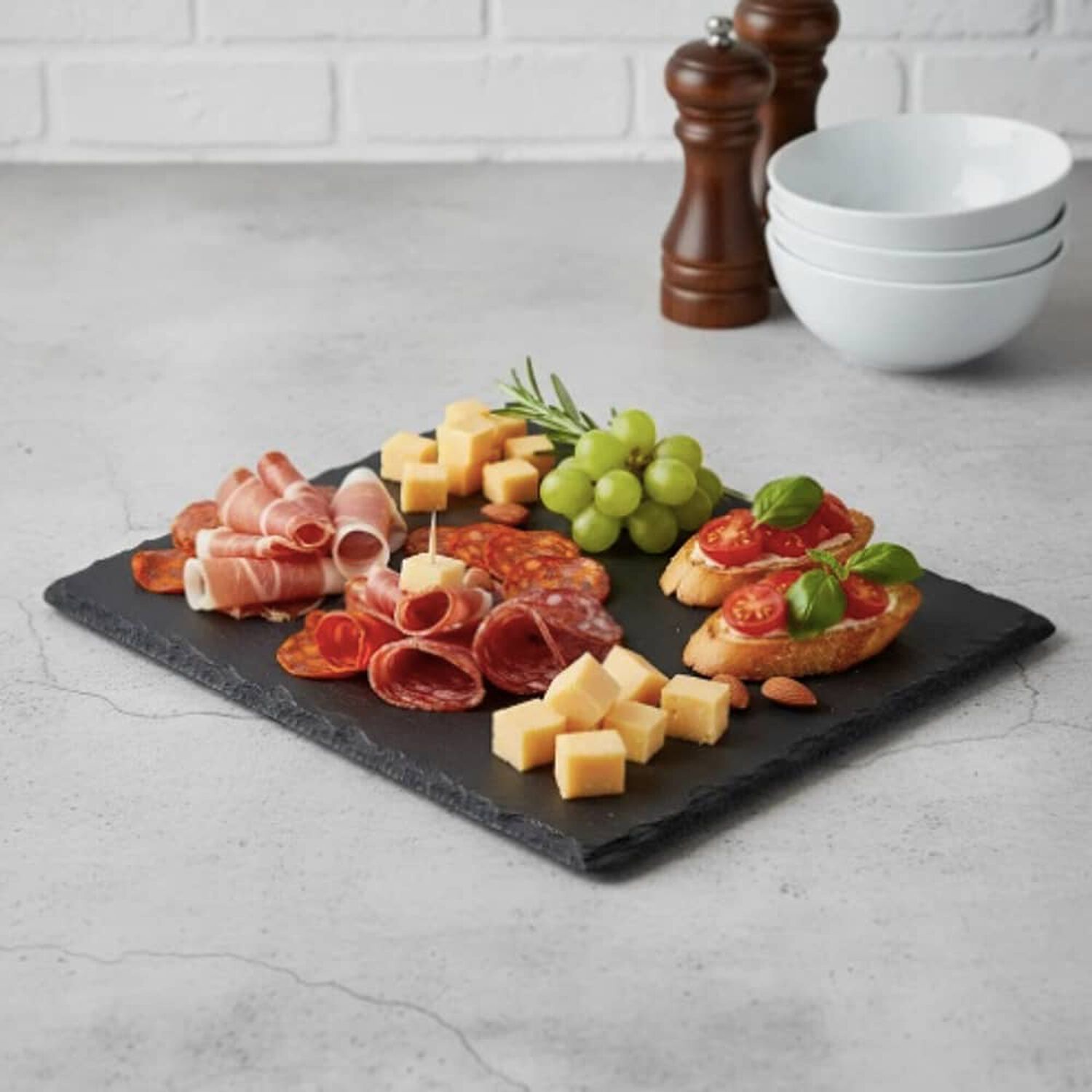 Plato Rectangular Plancha Piedra image number 1.0