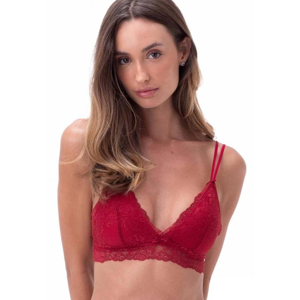 Bralette Sin Copas Ni Aros Rojo 2rios image number 1.0