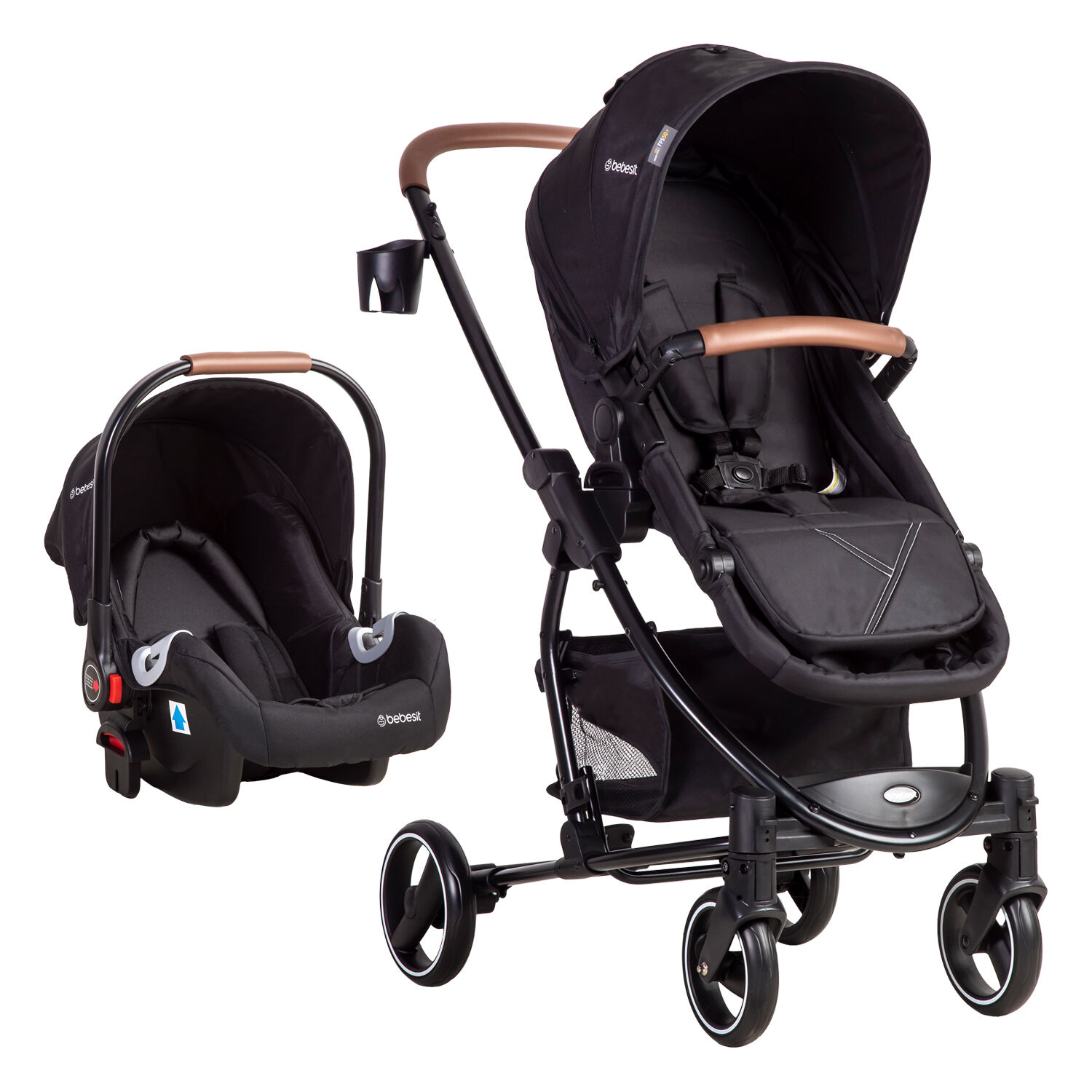 Coche Travel System Alfa Nuevo Negro Bebesit image number 0.0