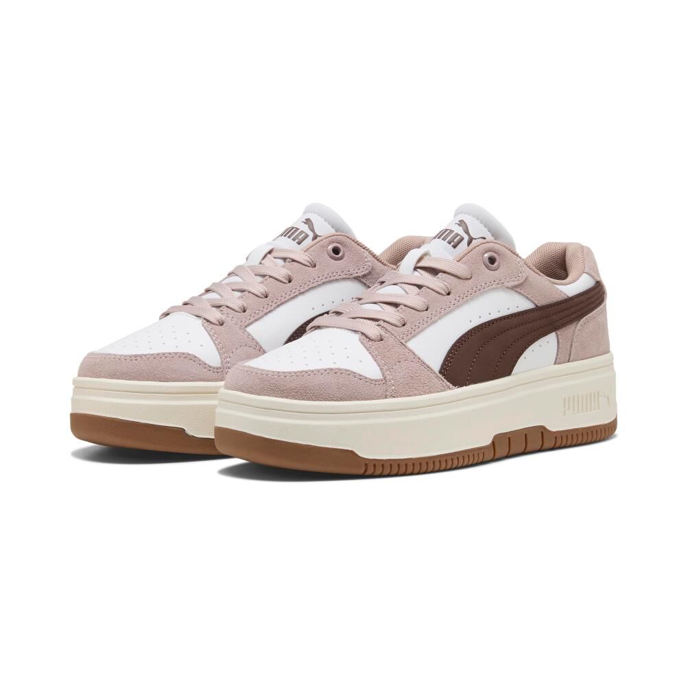 Zapatilla Urbana Mujer Puma Rebound Femme Low Sd Rose Latte-chocolate Brown- White image number 0.0