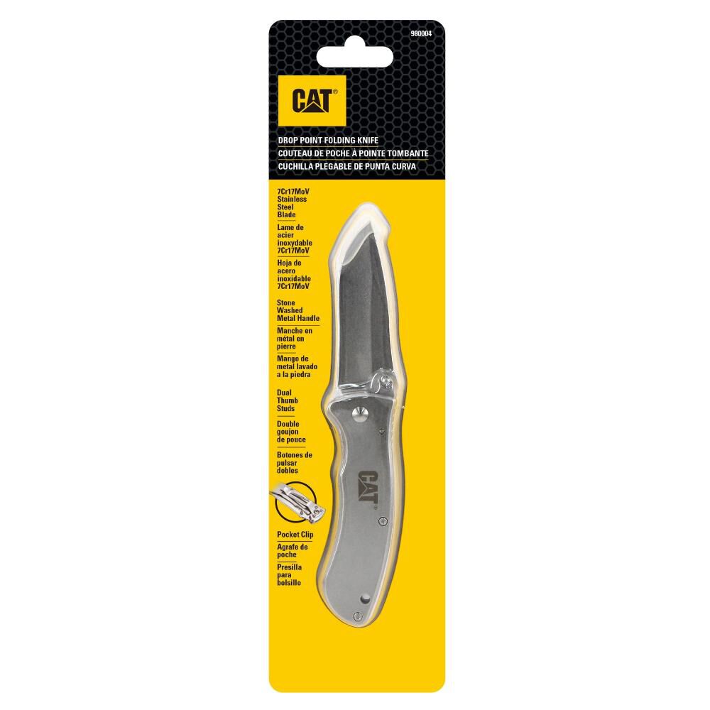 Cuchillo Navaja Plegable Cat 980004 Punta Curva image number 0.0