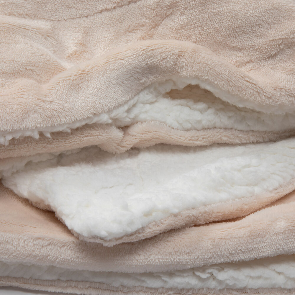 Manta Sherpa Polar Franela Crema King image number 1.0