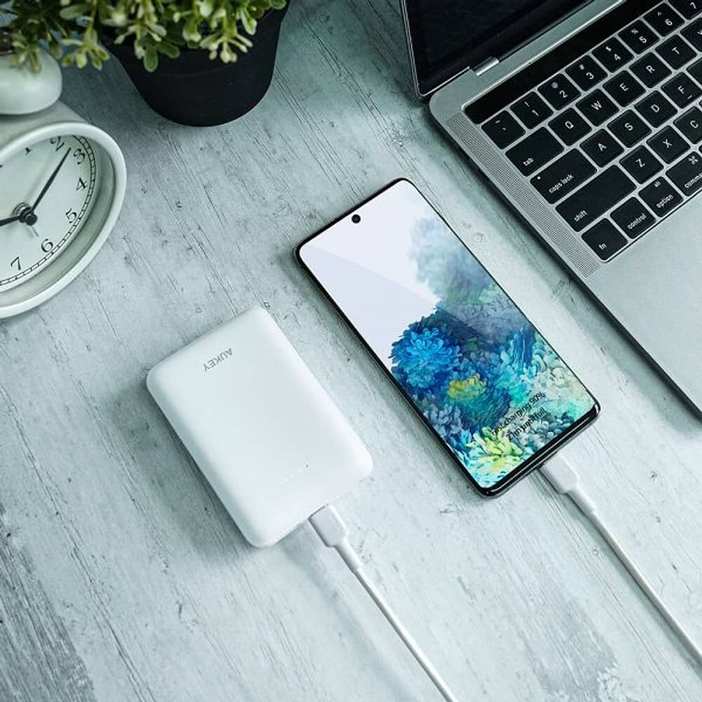 Aukey Cable Trenzado Nylone Usb 2.0 A Usb-c 0,9m Blanco Cb-cd30-w image number 2.0