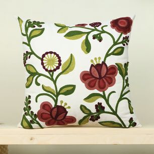 Cojin Bordado 45x45 Cm Enredadera
