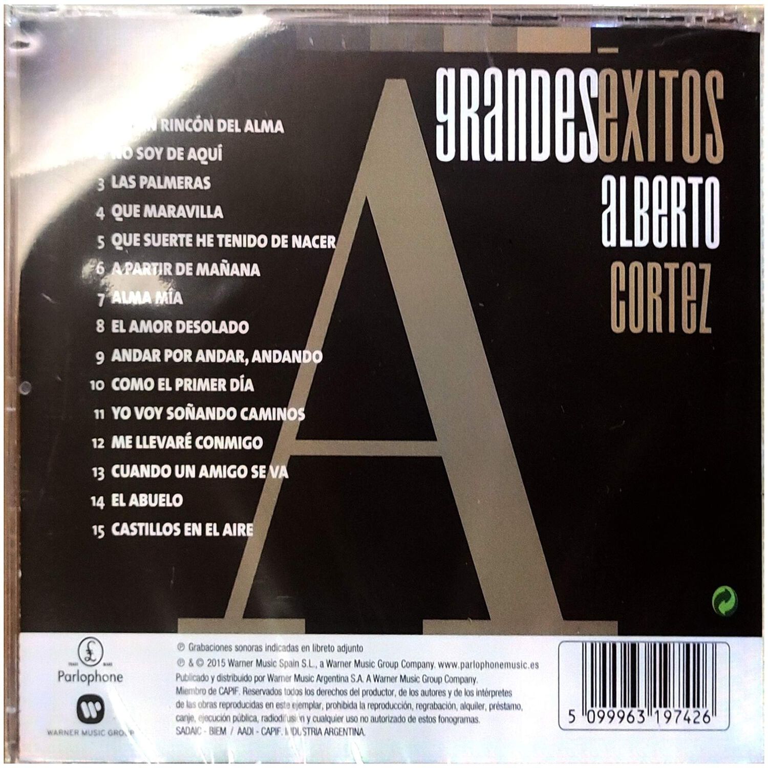 Alberto Cortez - Grandes Exitos | Cd image number 0.0